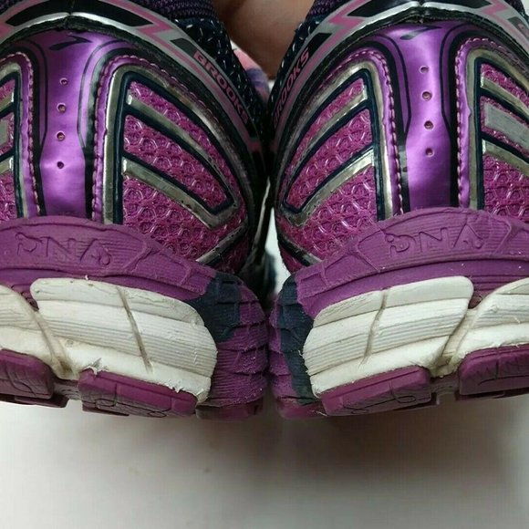 Brooks Women's Adrenaline GTS 15 Blue Purple Shoes - Picture 6 of 12